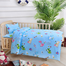 Kindergarten quilt three-piece set does not contain a core cotton six-piece set of children nap baby into the garden bedding custom
