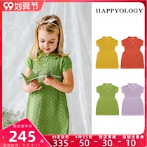 Happyology British childrens clothing women Spring and Autumn dress baby skirt spring and autumn children dress wool dress