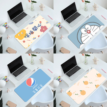 Cute mouse pad female wrist guard thickened lock edge can be customized large laptop games e-sports Cartoon Creative Learning office large non-slip keyboard pad student desk mat ins Wind