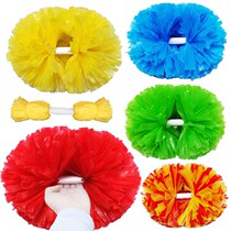 Cheerleading color ball cheerleading flower ball dance aerobics hand flower square dance performance props cheerleading hand flower