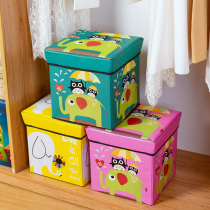 Creative cartoon childrens toy storage box storage box storage box foldable book toy storage stool storage basket