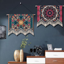Ethnic tassel tapestry decoration background cloth bedroom study wall hanging cotton and linen wall decoration hanging cloth