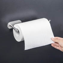 Kitchen tissue rack wall hanging non-hole slacker cloth rack kitchen special paper towel cling film hanger storage rack
