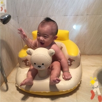 Baby learning seat child inflatable small sofa baby musicology seat portable dining chair bathroom stool foldable