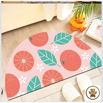 Semi-circular American Nordic quick-drying mat entrance entrance door into the foot Mat toilet water absorbent non-slip carpet