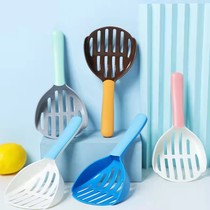 New cat litter shovel plastic two-color cat excrement shovel toilet instant filter practical and convenient pet cleaning supplies