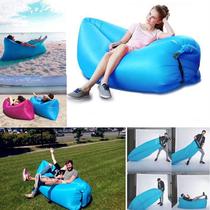 Camping outdoor European and American outdoor beach lazy inflatable sofa sleeping bag inflatable bed folding fast air sofa