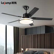 Nordic fan lamp ceiling fan lamp living room dining room large wind 2021 New ceiling with electric fan chandelier iron leaf frequency conversion