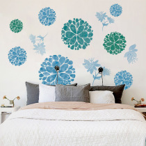 New wall sticker bedroom living room removable elegant flower ball combination self-adhesive wall sticker XH9286