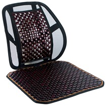 Car waist cushion wooden beads breathable waist cushion cushion integrated seat waist Pillow summer ice Silk back cushion car