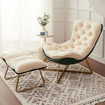 Sofa Single chair Small family type Living room Nordic sloth chair Home Balcony Teenage Girl Bedroom Light Lavish Sloppy Deck Chair