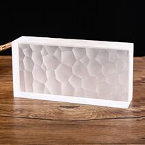 Glass brick Art wall brick Square grain entrance Frosted crystal brick Hot melt curtain wall background curtain wall color bar