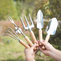 Gardening Flower Shovel Tool Suit Shovels with three sets of flowers and flowers Home Stainless Steel Flower Pots Dug up and weeding