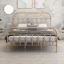 European style modern minimalist Princess iron bed iron frame steel frame double single adult children 1 2 1 5 1 8 meters