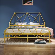 European style modern minimalist Princess iron bed iron frame steel frame double single adult children 1 2 1 5 1 8 meters