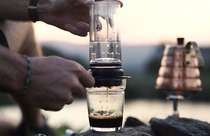 (Official general agent) Delter Coffee Press D special pressure hand punch Coffee pot badge