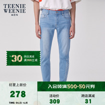 TeenieWeenie Little Bear Mens Fashion Spring Han Edition Fashion Brief Casual Embroidered Jeans Tide
