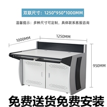 Monitoring console console workbench platform table security duplex cabinet monitoring room monitoring table triple splicing