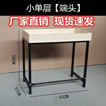 Fruit shelf steel wood frame thickened vegetable supermarket high-end creative commercial fruit shop second floor display shelf shelf