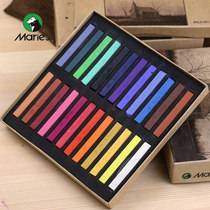 Marley color chalk 48 colors 36 colors 24 colors Color chalk Pigment painted toner Hand-painted professional painting painting set Beginner pastel stick brush blackboard newspaper Art supplies tools