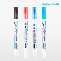 Lion quick-drying erasable pen WE-607 Lion water brush 607 white marker pen erasable 1 0mm whiteboard pen glass non-absorbing surface material water-based erasable marker marker pen