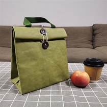 Washed Kraft Paper Thickened Waterproof Insulation Aluminum Foil Lunch Box Bag
