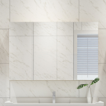  Bathroom mirror cabinet Wall-mounted smart bathroom mirror with light Bathroom cabinet solid wood bathroom mirror