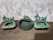 Cultural Revolution porcelain ashtray bird frog