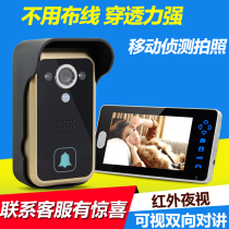 Wireless video intercom doorbell Home electronics Intelligent video intercom Home monitoring one for two security door villa