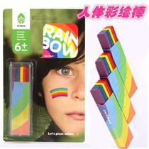 Body painting pen Face childrens graffiti erasable and easy-to-wash painting pen Safety face makeup painting stick Childrens Festival