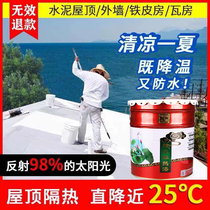 Roof sunscreen heat insulation paint color steel tile iron leather house roof car waterproof sunscreen cooling insulation material