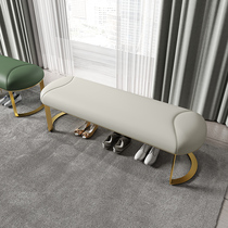 Light luxury modern shoe changing stool home door net red living room bench Nordic bed tail stool fitting room stool