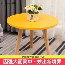 Floating window small tea table Insides a few small round table minimalist bedrooms Mini small table solid wood round small side table headboard