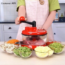 Manual meat grinder household hand mixer dumpling stuffing vegetable shredder Stir meat and Pepper artifact small cooking machine