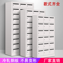 Custom stainless steel multi-door cabinet multi-grid voting cabinet milk box with lock outdoor school villa iron cabinet letter box