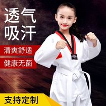 Taekwondo clothing childrens clothes training clothes beginnics adults college students men and women long sleeve short sleeve dress customized