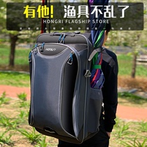 Hirojapan Fishing Chair Bag Double Shoulder Bag Multifunction Large Capacity Eurostyle Thickened Waterproof Fishing Rod Bag for fishing the chair back bag