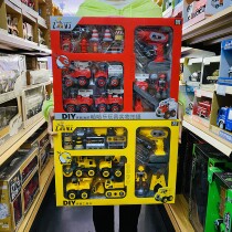 Xin Line DIY Disassembly Engineering Car Fire Truck Police Car Electric Drill Assembly Assembly Toy Car Screwscrew Children