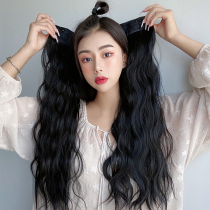 Wig female hair wig long straight hair no trace one piece of net red cute simulation hair long curly hair hair receiving film