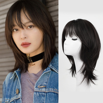 Wig female short hair Xin Zhilei with the same hairstyle wig bangs natural handsome clavicle hair curl hair valgus full headgear