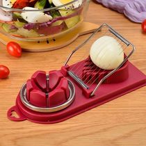 Egg slicer household stainless steel egg cutter two-in-one pine flower egg cutting egg egg cutting artifact splitter