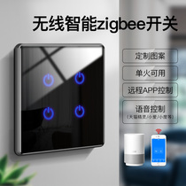 Tmall Genie Xiaomi voice voice control touch smart switch control panel zigbee mobile phone remote home