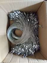 304 stainless steel wire rope multi-strand steel wire galvanized rope lock buckle straightening welding connection rope processing