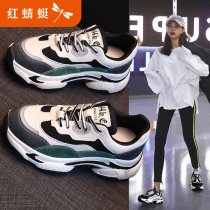 Red Dragonfly daddy shoes womens shoes 2021 new summer breathable sports wild spring and autumn casual shoes ins tide