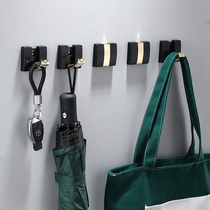 Invisible adhesive hook non-hole folding clothes hook single toilet coat hook door rear clothes wardrobe Wall Wall Wall