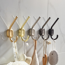 Hook metal bathroom adhesive hook clothes wall hanging wall wardrobe toilet access door hats free of punching