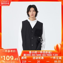 PSO Brand Japanese waistband warm vest Tide Brand personality trend cotton waistcoat male couple sleeveless jacket
