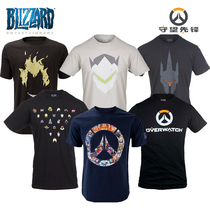 (Limited time)Netease official blizzard surrounding Overwatch pioneer hero T-shirt cotton logo Genji Hanzo MacRae