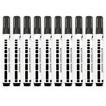 AUCS whiteboard pen office meeting easy to write water whiteboard pen erasable color black red blue green optional 10 sets