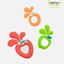 brothermax molars and tooth gum baby 0-3-6-12 month treasure treasure tooth bite glue toy Apple strawberry orange